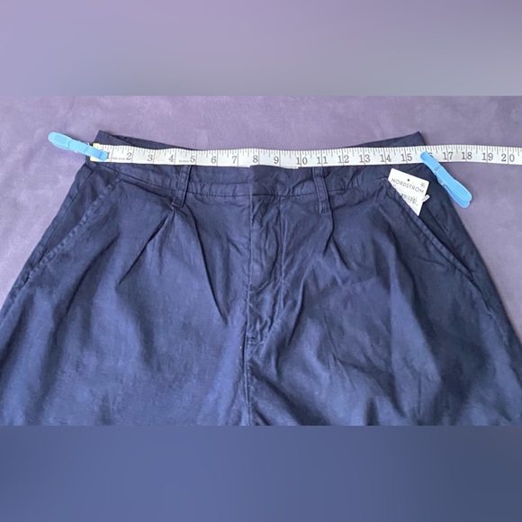 Frank & Eileen WATERFORD Walking Short ITALIAN PERFORMANCE LINEN size: 10 Navy - Picture 13 of 16